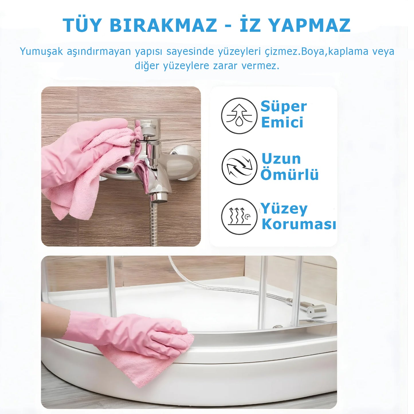 Vismark EcoWipe™ Çok Amaçlı Mikrofiber Rulo Havlu